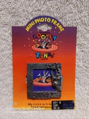 Vintage Looney tunes brat tasmanian devil mini photo frame